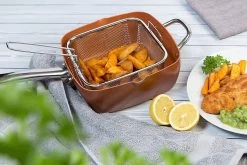 Nuovva Koperen Frituurpan, Met Diepe Zijkanten & Deksel -Kookpannen Verkoopwinkel 1200x800 106