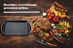 Kicinn Grillplaat - Gietijzer - Geëmailleerd - Incl. Accessoires - Ø 33 X 21.8 Cm (LxB) -Kookpannen Verkoopwinkel 1200x801 7