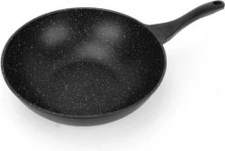 Swiss Pro+ Wokpan - Met Glazen Deksel - 28cm - Zwart -Kookpannen Verkoopwinkel 1200x805 3