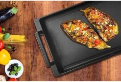Eurolux Teppanyaki Plaat Met Grepen - 41 X 24 X 2.5 Cm - Zwart - Aluminium - Geschikt Voor Alle Warmtebronnen 17 Eurolux Teppanyaki Plaat Met Grepen - 41 X 24 X 2.5 Cm - Zwart - Aluminium - Geschikt Voor Alle Warmtebronnen -Kookpannen Verkoopwinkel 1200x815 1