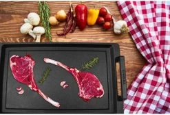 Eurolux Teppanyaki Plaat Met Grepen - 41 X 24 X 2.5 Cm - Zwart - Aluminium - Geschikt Voor Alle Warmtebronnen 18 Eurolux Teppanyaki Plaat Met Grepen - 41 X 24 X 2.5 Cm - Zwart - Aluminium - Geschikt Voor Alle Warmtebronnen -Kookpannen Verkoopwinkel 1200x815 2