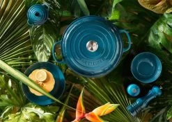 Le Creuset Braadpan Campagnard Signature Deep Teal - ø 30 Cm / 3.5 Liter -Kookpannen Verkoopwinkel 1200x853 3