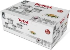 Tefal Virtuoso Pannenset 5 Delig - Hoge Kookpan Ø 22 Cm + Steelpan Ø 16 Cm + Kookpannen Ø 18/20/24 Cm -Kookpannen Verkoopwinkel 1200x857