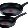 Tefal Black Stone Koekenpannenset - Ø 24/28 Cm