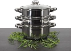 Merkloos Imperial Kitchen Stoompan - 20 Cm - 3 Delig - 21 X 26cm -Kookpannen Verkoopwinkel 1200x864 8