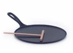 Le Creuset Le Creuster Gietijzeren Pannenkoekpan - Mat Zwart - 27cm -Kookpannen Verkoopwinkel 1200x872 4