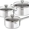 Tefal Duetto 3-delige Kookset - Steelpan Ø 16 Cm, Kookpan Ø 20/24 Cm