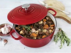 BK Bourgogne Braadpan Ø 24 Cm - Rood - Gietijzer - Inductie -Kookpannen Verkoopwinkel 1200x900 33