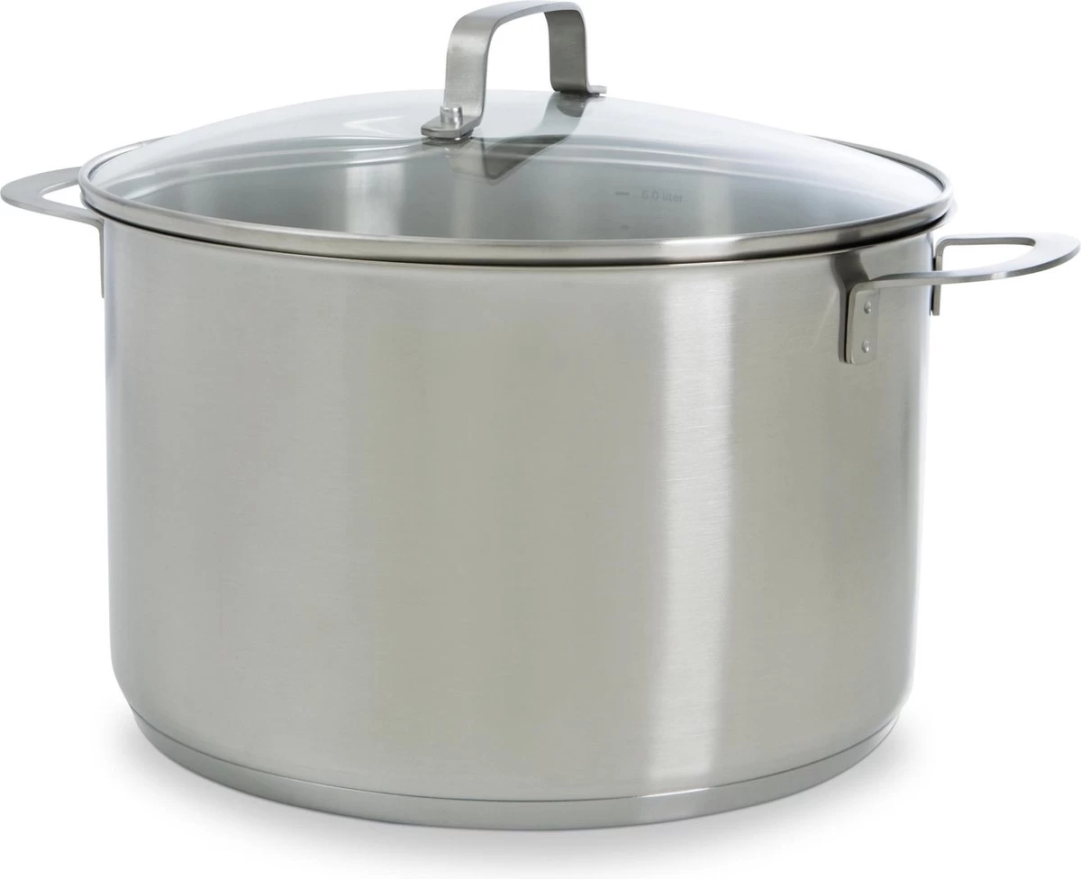 BK Bistro Soeppan Ø 24 Cm - RVS - Glazen Deksel - Inductie 1 BK Bistro Soeppan Ø 24 Cm - RVS - Glazen Deksel - Inductie