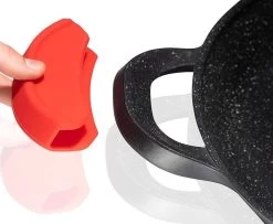 CUILINA Paella Pan 40 Cm– Duitse GREBLON Antiaanbaklaag Marmer Coating - Voor Inductie En Alle Warmtebronnen - Met Afneembare Siliconen Handvatten. -Kookpannen Verkoopwinkel 1200x987 3