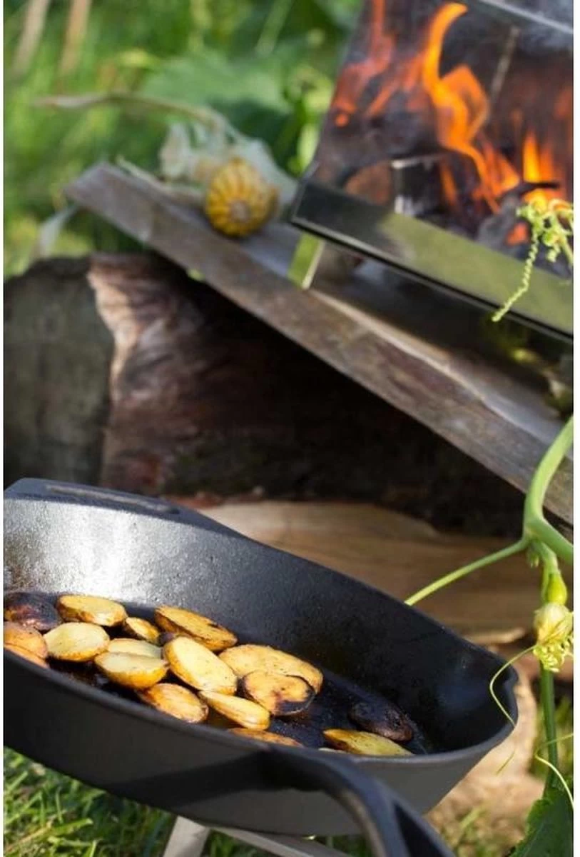 Petromax Skillet - Gietijzer - Koekenpan Met Steel En Handgreep - ø35cm Fp35t 9 Petromax Skillet - Gietijzer - Koekenpan Met Steel En Handgreep - ø35cm Fp35t - Afbeelding 9