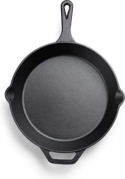 Koock Amsterdam® Skillet Gietijzer - Koekenpan - Geschikt Voor Alle Warmtebronnen Incl. BBQ En Inductie -Kookpannen Verkoopwinkel 842x1200