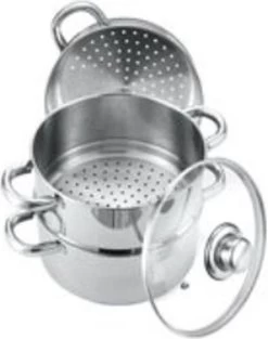 Merkloos Imperial Kitchen Stoompan - 20 Cm - 3 Delig - 21 X 26cm